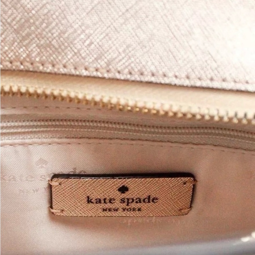 Kate Spade Gold Glitter Crossbody Bag - Picture 6 of 7